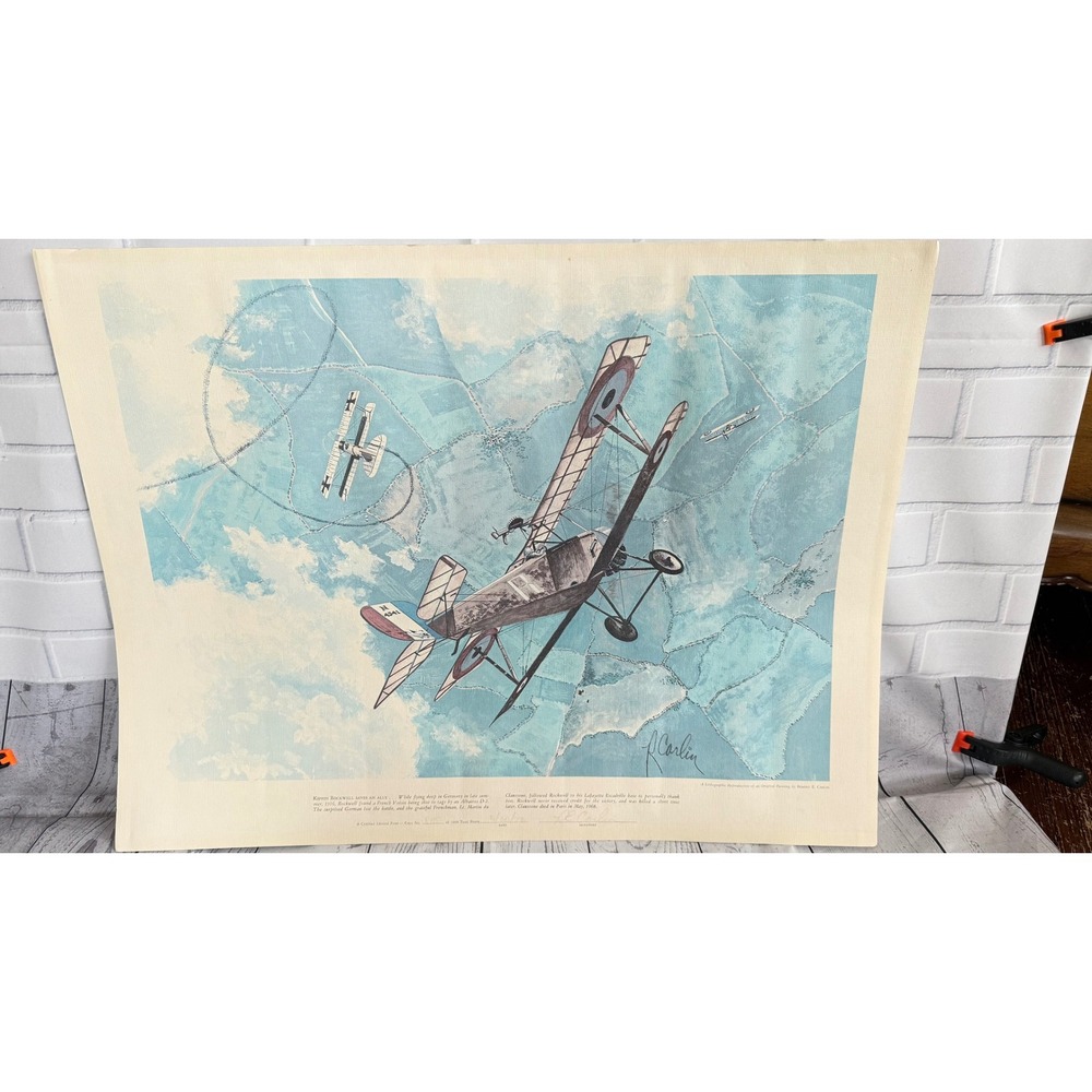 Robert E Carlin Kiffin Rockwell Saves An Ally WWI Aviation Limited Edition Print